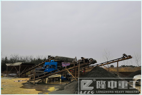 恭喜，河南日产1500吨石子洗沙细沙回收机生产线正式投产